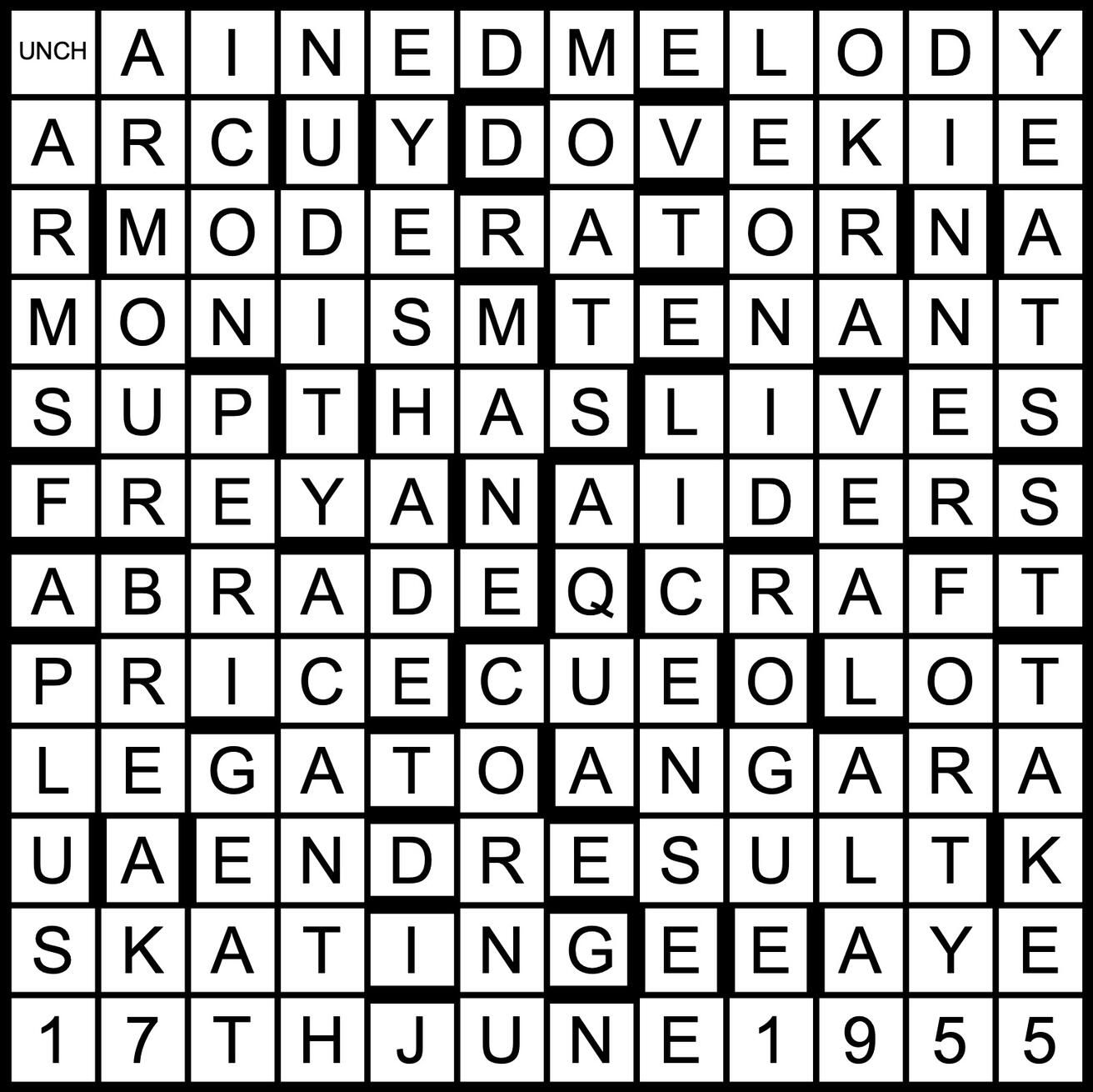 Unch issue 1: 'Unch #1' by Cranberry